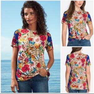 NWT Johnny Was Mayflower Tee T-Shirt XS